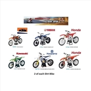 Buy 1:12 Assorted Dirt Bikes 12pcs - 6 styles 2 x each style