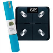 Buy Jade Yoga Harmony Mat - Sky Blue & Etekcity Scale for Body Weight and Fat Percentage - Black Bundle