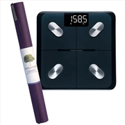 Buy Jade Yoga Voyager Mat - Purple & Etekcity Scale for Body Weight and Fat Percentage - Black Bundle