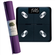 Buy Jade Yoga Harmony Mat - Purple & Etekcity Scale for Body Weight and Fat Percentage - Black Bundle