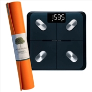 Buy Jade Yoga Harmony Mat - Orange & Etekcity Scale for Body Weight and Fat Percentage - Black Bundle