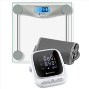 Buy Etekcity Digital Body Weight Bathroom Scale, Silver & Etekcity Smart Blood Pressure Monitor, White B