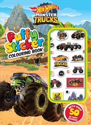 Buy Hot Wheels Monster Trucks: Puffy Sticker Colouring Book (Mattel)