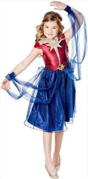 Buy Captain Marvel Girls Dress - Size 7-8 Yrs