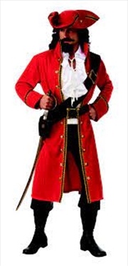 Buy Pirate Captain Costume - Size Xl