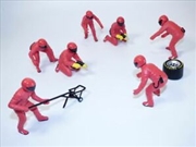 Buy 1:18 Red F1 Pit Crew Figures 7pc Set