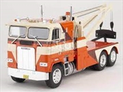 Buy 1:43 1984  Freightliner FLA 9664 Tow Truck - Orange with White and Brown