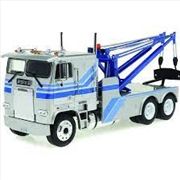 Buy 1:43 1984 Freightliner FLA 9664 Tow Truck -  Silver with Blue Stripes