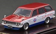 Buy 1:64 Red/Wht/Blu Datsun Bluebird 510 Wagon Resin