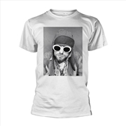 Buy Kurt Cobain - Sunglasses Photo - White - SMALL