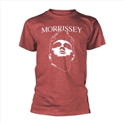 Buy Morrissey - Face Logo - Heather Red - SMALL