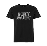 Buy Roxy Music - Retro Logo - Black - SMALL