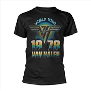 Buy Van Halen - World Tour '78 - Black - SMALL