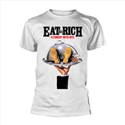 Buy Comic Strip Presents - Eat The Rich - White - XL