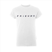 Buy Friends - Logo (Rolled Sleeve) - White - XL