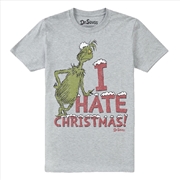 Buy Grinch - I Hate Christmas! - Grey - SMALL