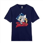 Buy Tom And Jerry - Tom & Jerry Retro Classic - Blue - MEDIUM