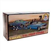 Buy 1:25 Cal Drag Combo 1964 Galaxie, AWB Falcon & Trailer Plastic Kit