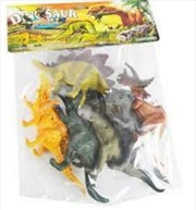 Buy 6pc Large Dinosaurs In Bag