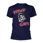 Buy Cat Logo (Navy) - Blue - LARGE