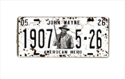 Buy John Wayne License Plate 1907