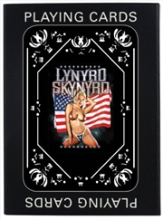 Buy Lynyrd Skynyrd Girl with flag Playing Cards in Tin