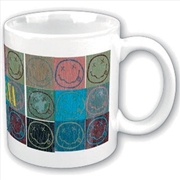 Buy Nirvana Boxed Standard Mug: Distressed Smiley Blocks