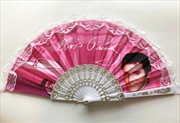 Buy Elvis Hand Fan Pink w/Guitars