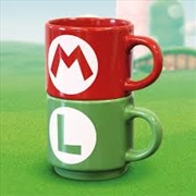 Buy Mario Luigi Initial Stackable Mug Set