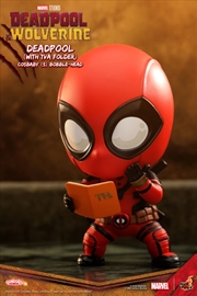 Buy Deadpool & Wolverine - Deadpool with Book Cosbaby