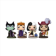 Buy Disney: Villains - US Exclusive Glow Pop! Vinyl 4-Pack [RS]