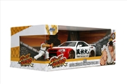 Buy Street Fighter - Nissan Skyline GTR R34 (with Ryu figure) 1:24 Scale Diecast Vehicle Set