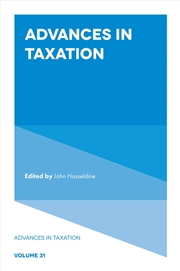 Buy Advances in Taxation (Advances in Taxation, 31)