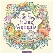 Buy Symphony of Cute Animals: A Curious Coloring Book Adventure (Design Originals) Adult Coloring Book -