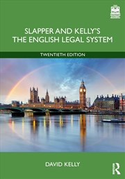 Buy Slapper and Kelly's The English Legal System