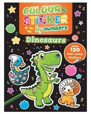 Buy Colour & Sticker By Numbers: Dinosaur