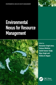 Buy Environmental Nexus for Resource Management (Environmental Nexus in Waste Management)