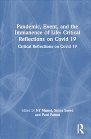 Buy Pandemic, Event, and the Immanence of Life : Critical Reflections on Covid-19