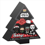 Buy Star Wars - Holiday Tree Box Pocket Pop! 4-Pack