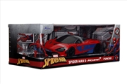 Buy Hollywood Rides - Spider-Man with McLaren 720S 1:24 Scale Diecast Vehicle Set