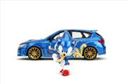 Buy Sonic  - Subaru STI with Sonic Figure 1:24 Scale Diecast Vehicle