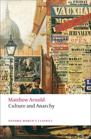 Buy Culture and Anarchy (Oxford World's Classics)