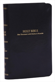 Buy KJV, Pocket New Testament with Psalms and Proverbs, Black Leatherflex, Red Letter, Comfort Print