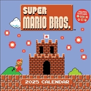 Buy Super Mario Bros. 8-Bit Retro 2025 Square Calendar