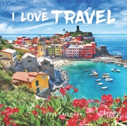 Buy I love Travel 2025 Square Calendar