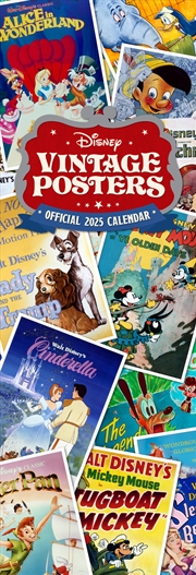 Buy Disney Vintage Posters 2025 Slimline Calendar