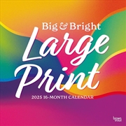 Buy Big & Bright Large Print 2025 Square Matte Calendar