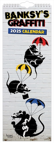 Buy Banksy's Graffiti 2025 Slimline Calendar