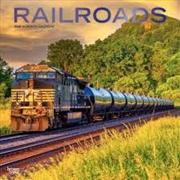 Buy Railroads 2025 Square Calendar