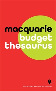 Buy Macquarie Budget Thesaurus